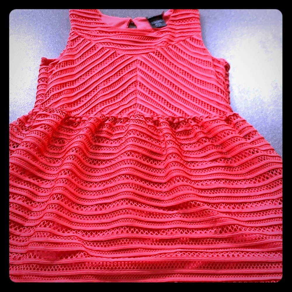 Girls size 14 coral dress